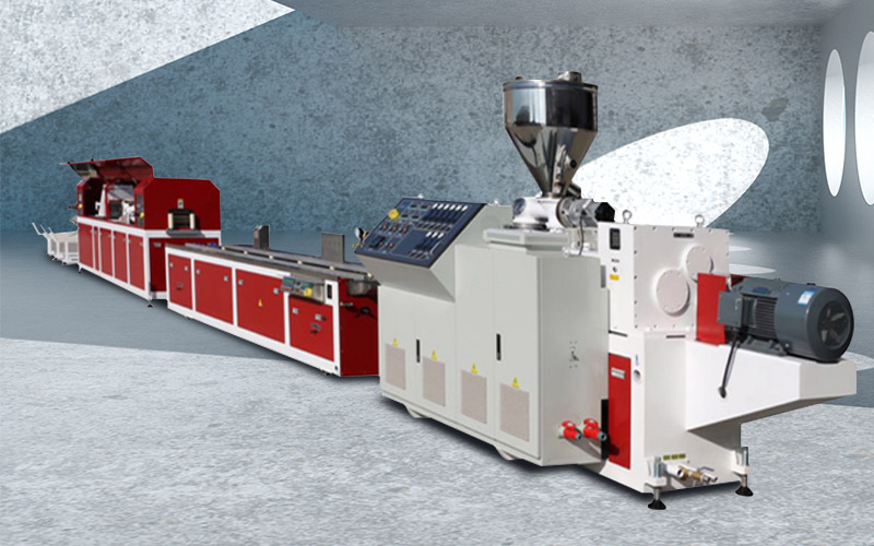 WPC PVC Ceiling panel Extruder machine line Featrues